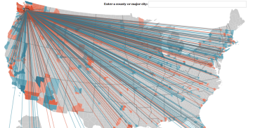 moving, migrating 'mericans : Forbes map